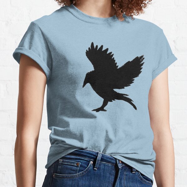 landing crow block print Classic T-Shirt