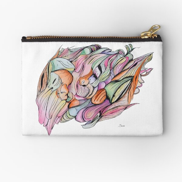 Colourful ink abstract Zipper Pouch