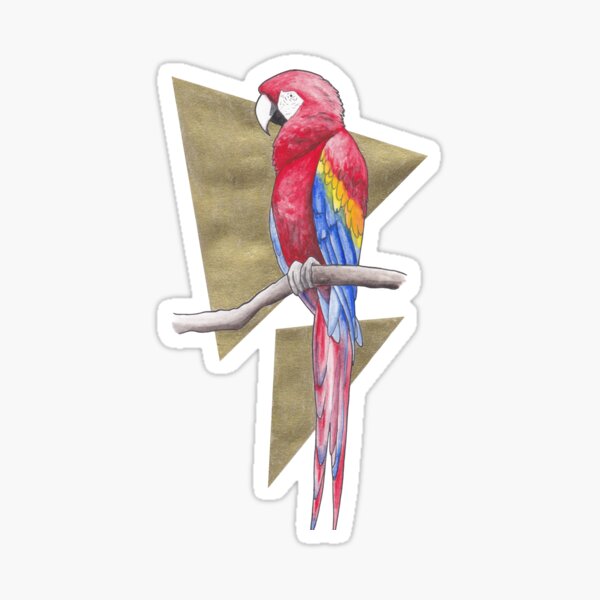 Scarlet Macaw Sticker