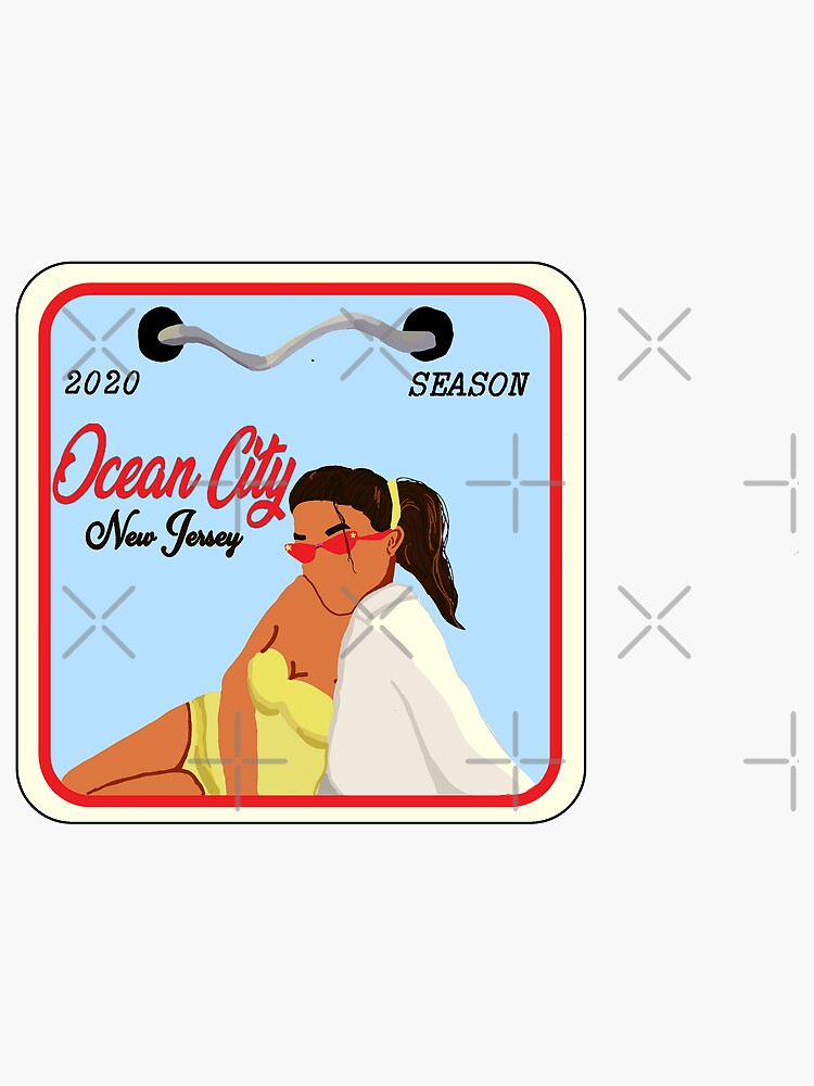 "OCNJ Beach Tag" Sticker for Sale by caseywood123 Redbubble