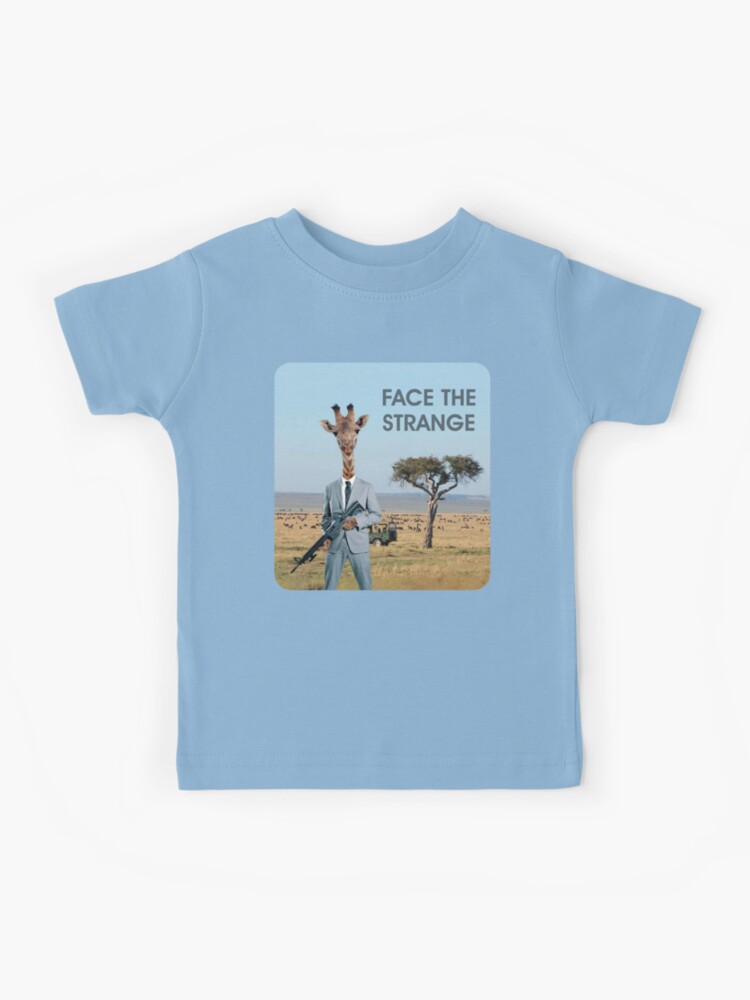 Short Sleeve T-Shirt, Giraffe Print Infront (Toddler/Little Kids)
