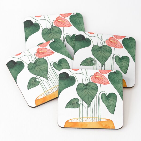Item preview, Potted Flamingo Plant designed and sold by diehandletterei.