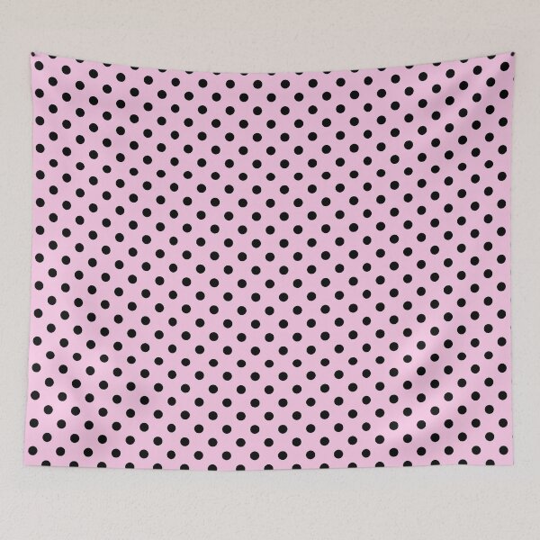Item preview, Pink with black polka dot pattern designed and sold by cabgodfrey.