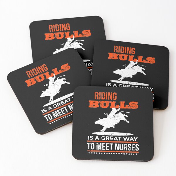 Item preview, Riding Bulls is a Great way to Meet Nurses - Rodeo Cowboy Bull Riding designed and sold by Gold Wings Tees.
