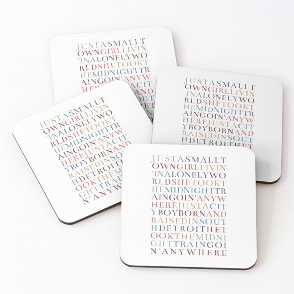 Item preview, Don't Stop Believin' lyrics designed and sold by Holly Norine Design.