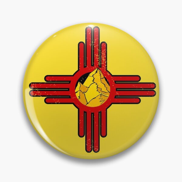 Item preview, Zia Sun Symbol Mountain Range New Mexico rugged look designed and sold by Quantastic.
