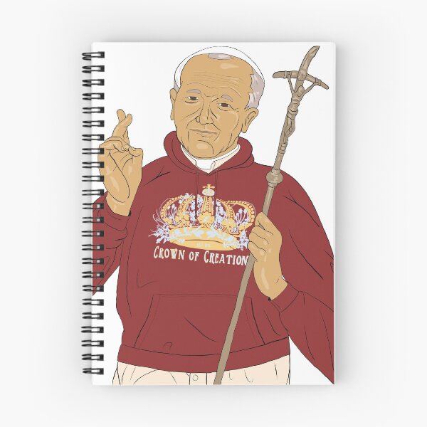 Item preview, Saint john paul II in crowns hoodie designed and sold by isaaciniguez.