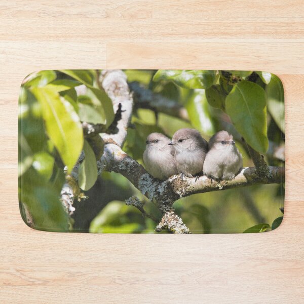 Item preview, 3 Cute Bushtit Songbirds in the Pear Tree designed and sold by walkswithnature.