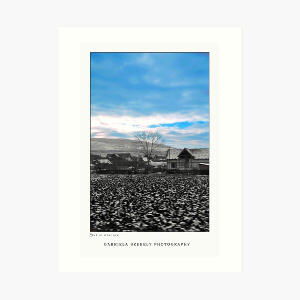 Village in motion Art Print
