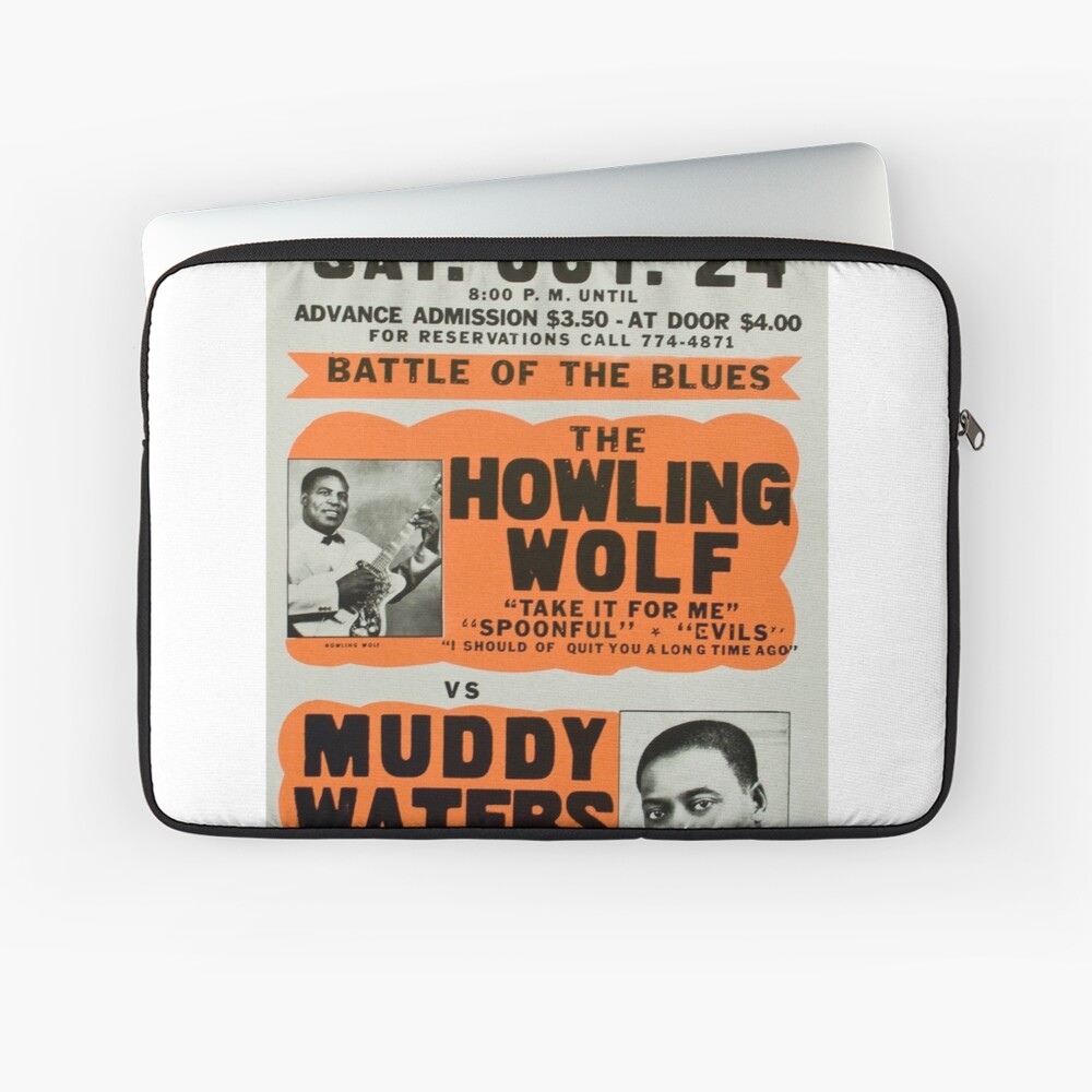 Vintage Blues Music Concert Poster - Howlin' Wolf VS Muddy Waters