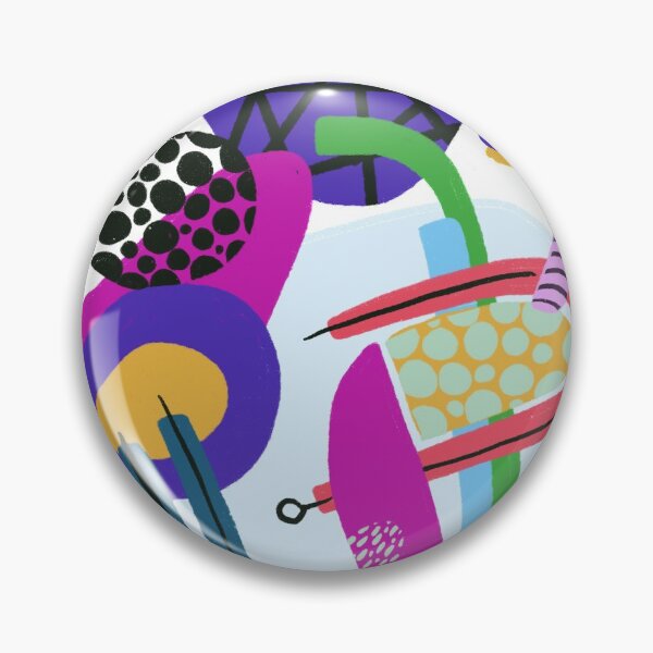 Item preview, Abstract pattern geometric shapes and textures saturated colors designed and sold by mundodealfonsa.