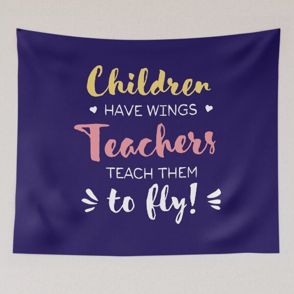 Item preview, Children have Wings Teachers teach them to Fly - Teacher Appreciation Gifts designed and sold by betternotes.