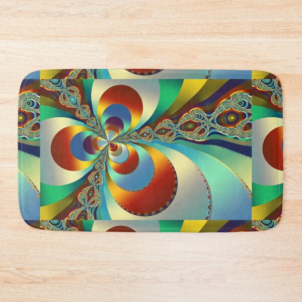 Item preview, Psychedelic Abstract Fractal Flower Pattern designed and sold by pinkal.