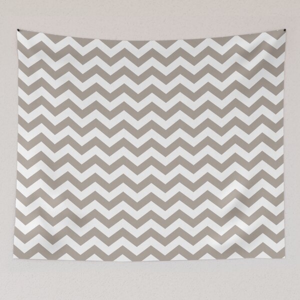 Item preview, Thick Taupe Grey and White Chevron Pattern designed and sold by SqueakyRicardo.