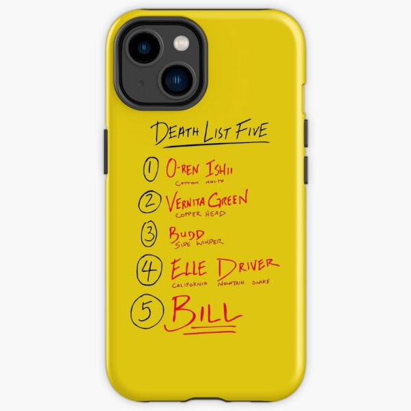 Töte Bill List iPhone Robuste Hülle
