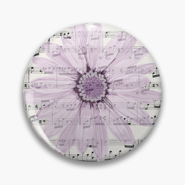 Item preview, Beethoven - Fur Elise Sheet Music Lilac Flower Overlay Print designed and sold by Kdiver25.