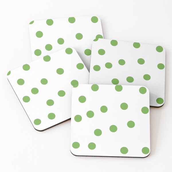 Item preview, Green Polka Dot With White Background designed and sold by pro2ozoa.