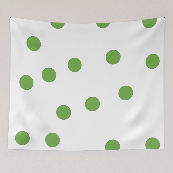 Item preview, Green Polka Dot With White Background designed and sold by pro2ozoa.