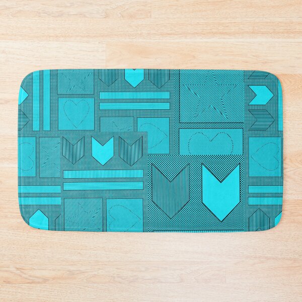 Item preview, Hearts and Stripes (Teal) designed and sold by PositiveWarfare.