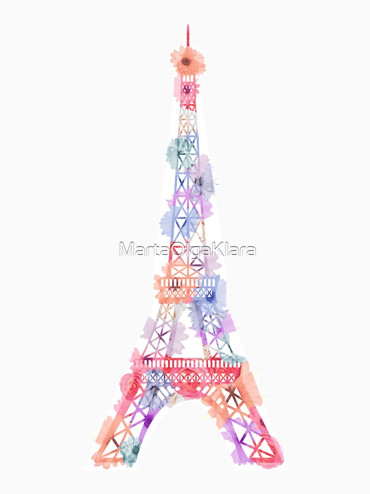 Blumen-Eiffelturm Paris von MartaOlgaKlara