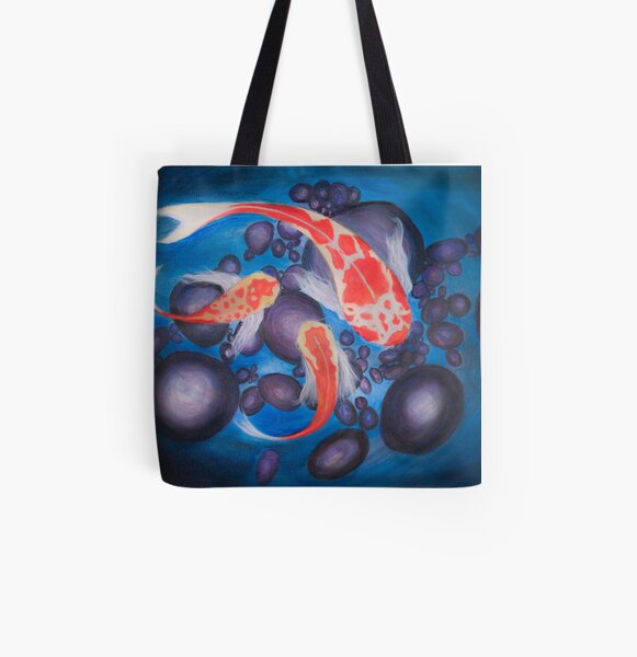 Koi Pond All Over Print Tote Bag