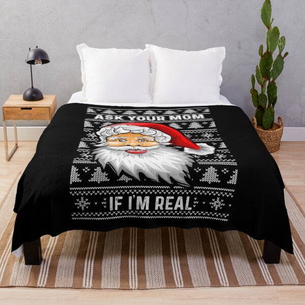 Item preview, Ask Your Mom If I'm Real Ugly XMAS product For Bad Moms print designed and sold by AYDreamers.
