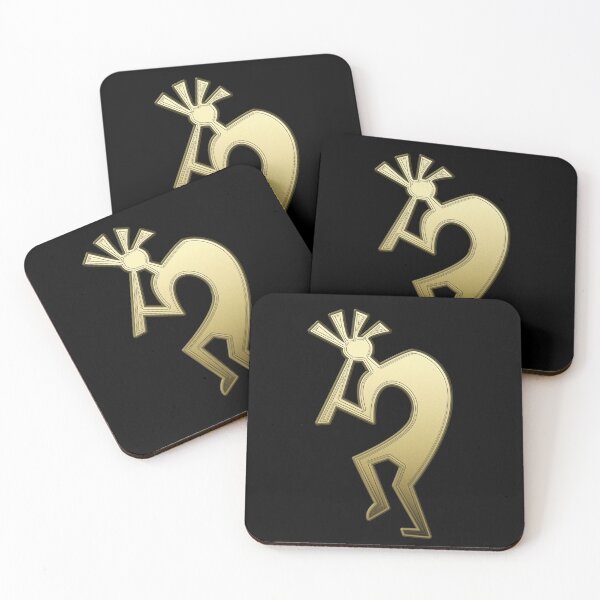 Artikelvorschau, Goldener Kokopelli Flötenspieler entworfen und verkauft von Jelisandie.