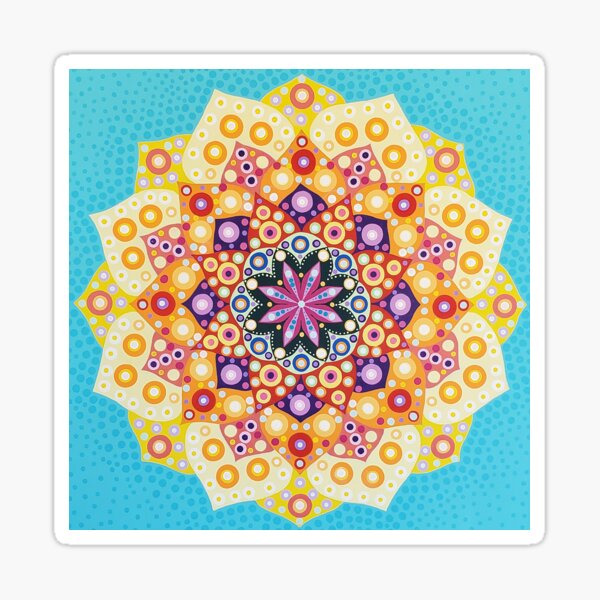 Color Radial #3 Sticker