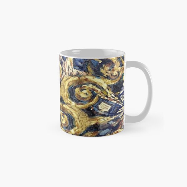 The Doctor Starry Night Police Box Classic Mug