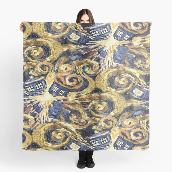 The Doctor Starry Night Police Box Scarf