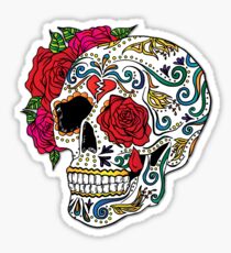 Heartbreak Sugar Skull Sticker