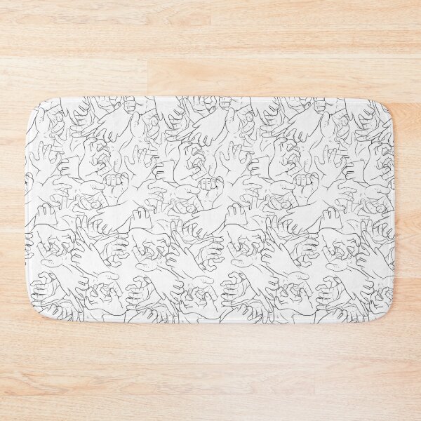 Item preview, Hands Pattern on White designed and sold by Taka Takahashi.