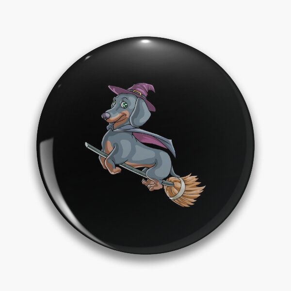 Item preview, Halloween Halloweiner Dog Witch designed and sold by Bendthetrend.