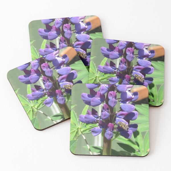 Item preview, Honeybee On Lupine Plant designed and sold by WildandDivine.