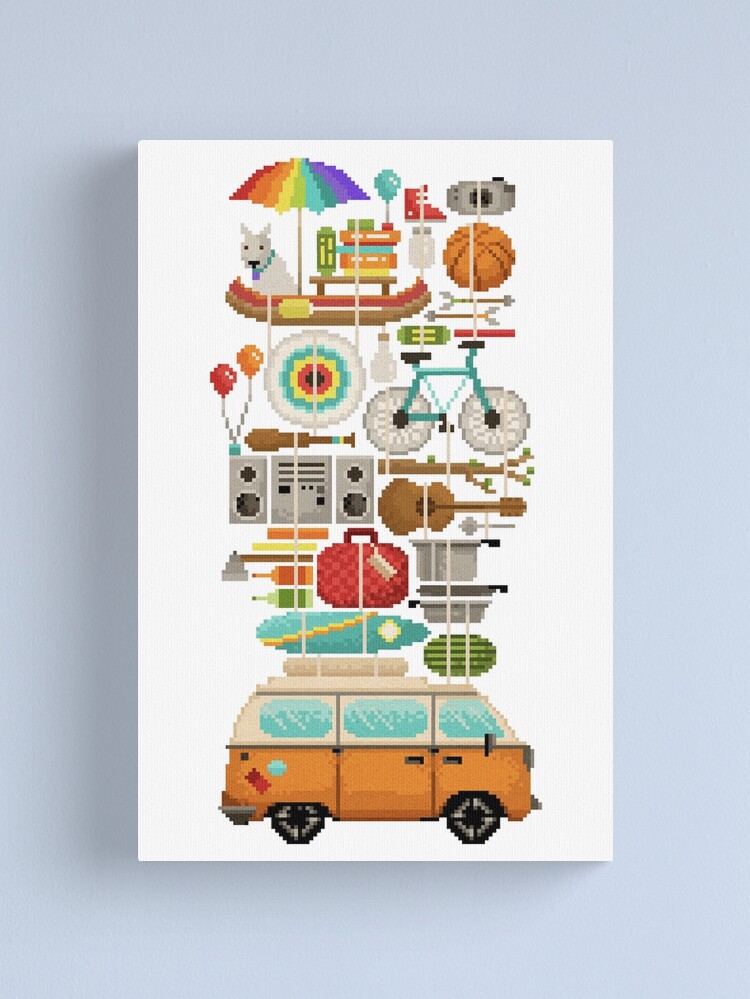 Thumbnail 2 of 3, Canvas Print, Best Trip Ever designed and sold by EleanorLutz.
