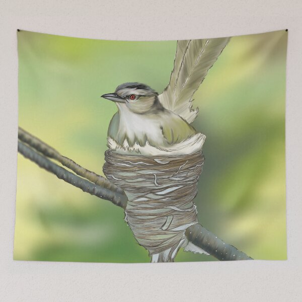 Item preview, Little bird on nest in Spring designed and sold by Brushes with Nature.