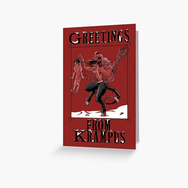 Grus vom Krampus Greeting Card