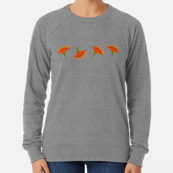 Orange gerbera Lightweight Sweatshirt