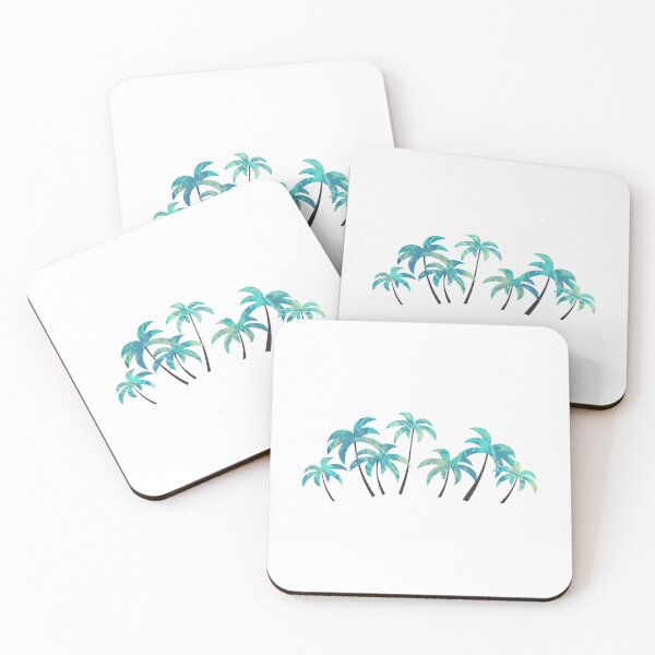 Item preview, Blue palm trees designed and sold by mynameisliana.