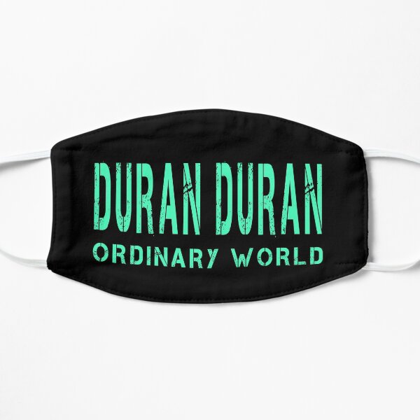 Duran Duran Ordinary World Green Print. Flat Mask