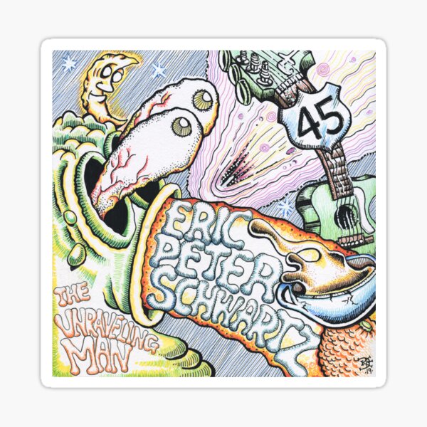 The Unraveling Man Sticker