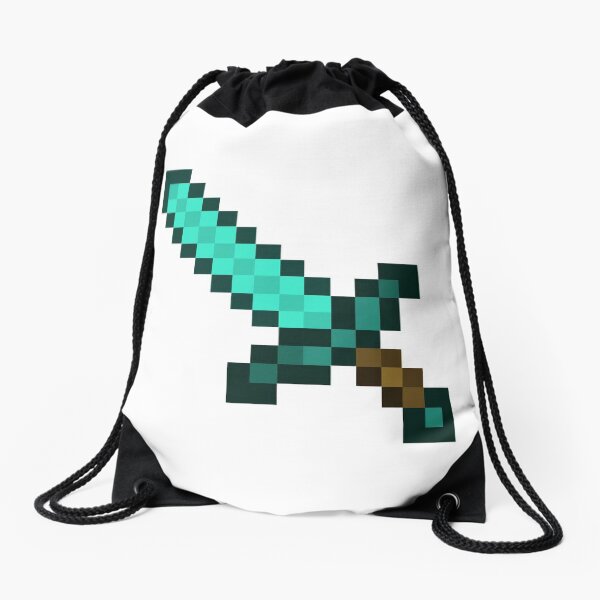 Diamond Sword Drawstring Bag