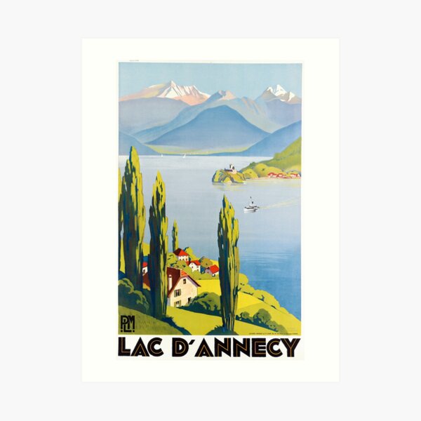 par Roger Broders (Lac d'Annecy) Impression artistique