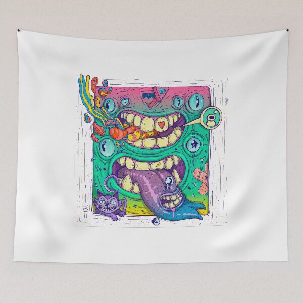 Item preview, monster face mutant designed and sold by Ilustronauta.