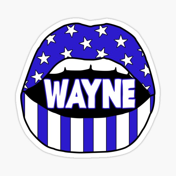 Item preview, Camp Wayne Lips Sticker designed and sold by stuckbyzoe !.