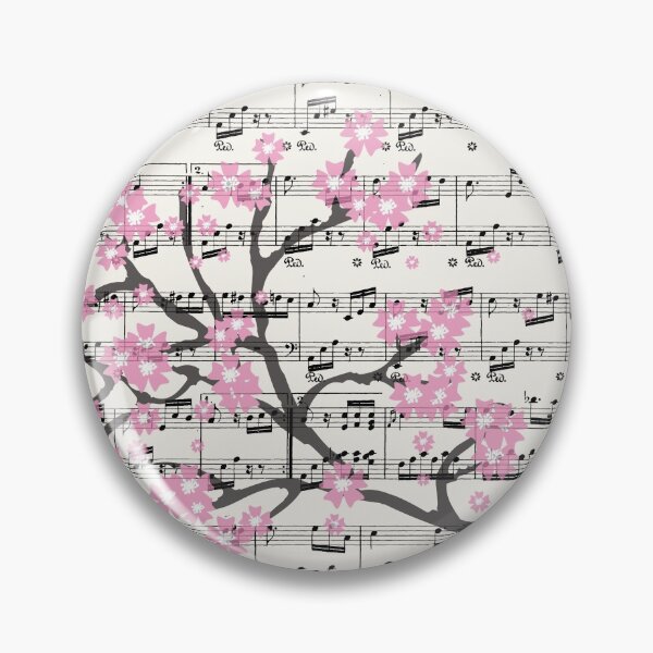 Item preview, Beethoven - Fur Elise Sheet Music Pink Cherry Blossom Overlay Print designed and sold by Kdiver25.
