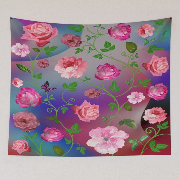 Item preview, Red Roses on a vine design,decoration,interior,accessories,nature,butterfly designed and sold by jayne0524.