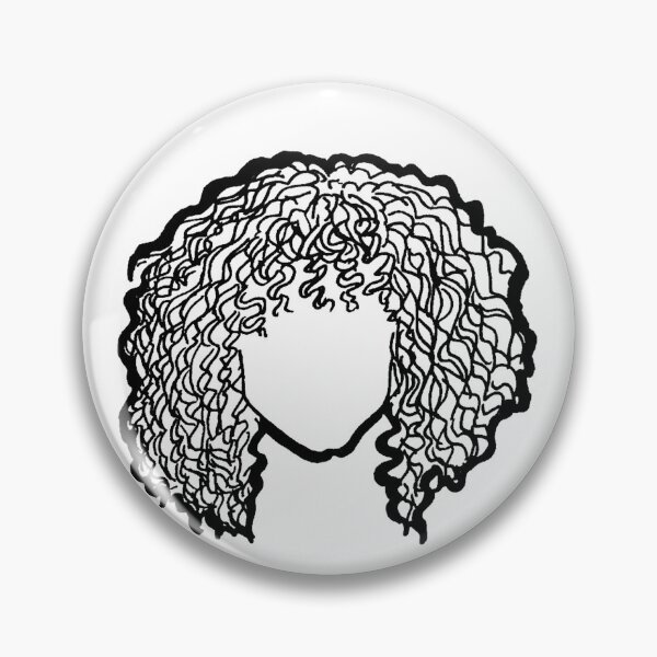 Item preview, Medium bob curly hair outline designed and sold by TheWhitney0o.