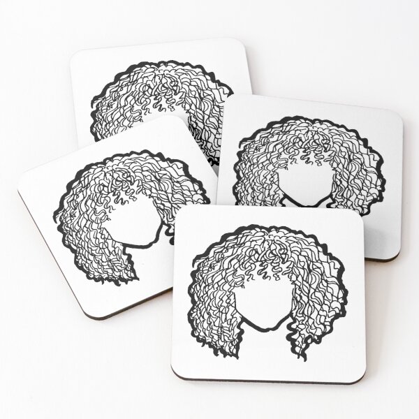 Item preview, Medium bob curly hair outline designed and sold by TheWhitney0o.