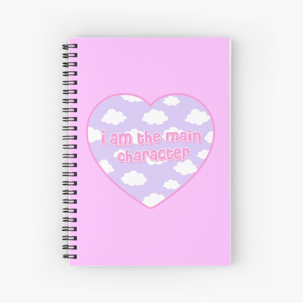 i am the main character clouds heart Spiral Notebook